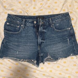 Free Assembly Women's Distressed Blue Jean Shorts